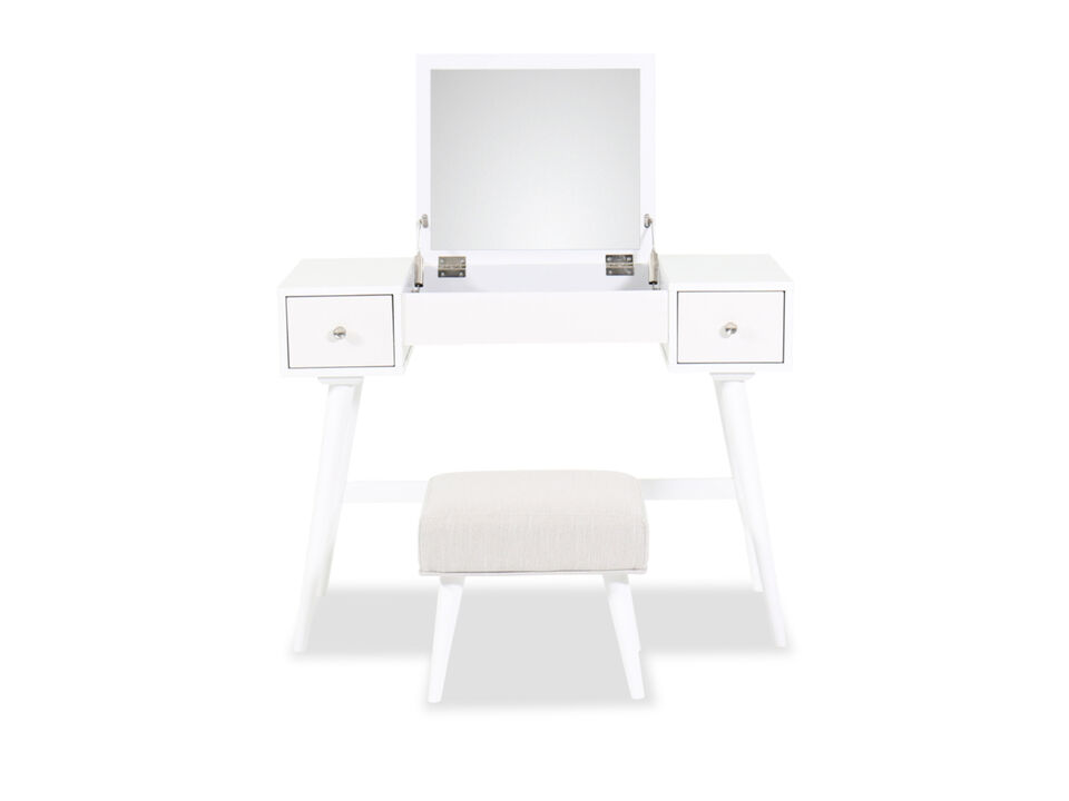 Thadamere Vanity Table and Stool
