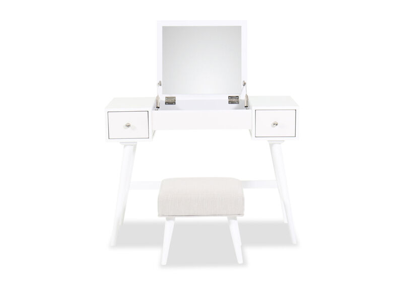 Thadamere Vanity Table and Stool