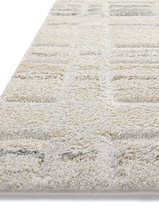 Silas SLA-04 Bone / Multi 18" x 18" Sample Rug by