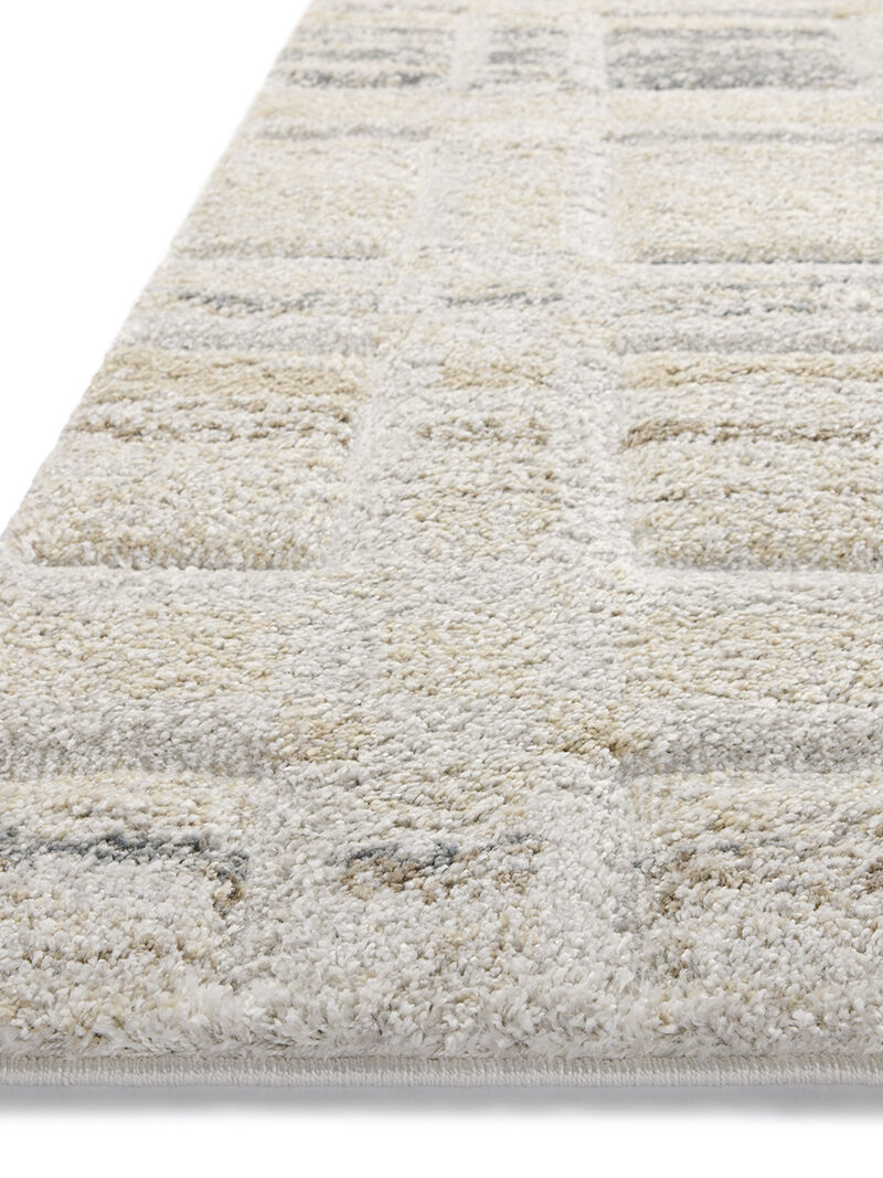 Silas SLA-04 Bone / Multi 18" x 18" Sample Rug by