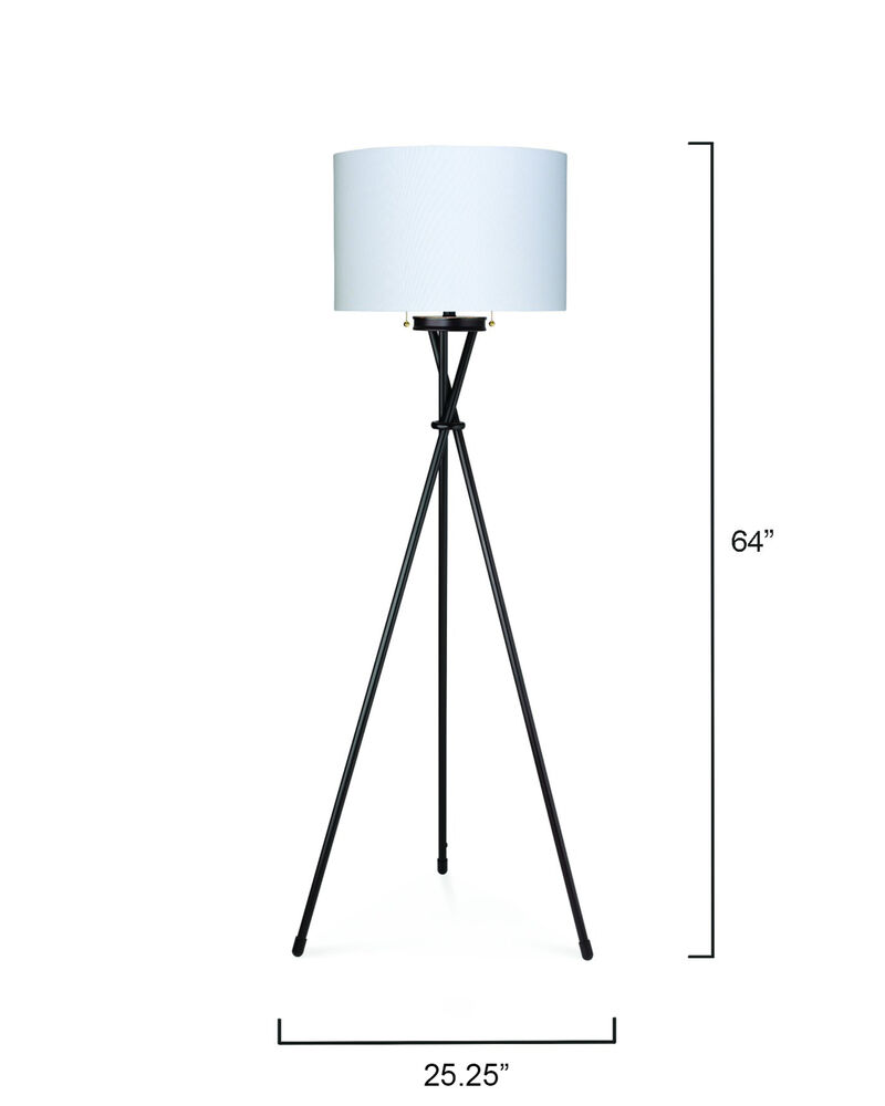 Manny Iron Tripod Floor Lamp