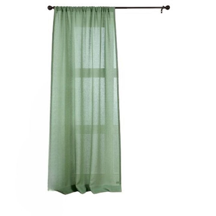 Solino Home 100% Pure Linen Sheer Curtain for Thanksgiving, Christmas