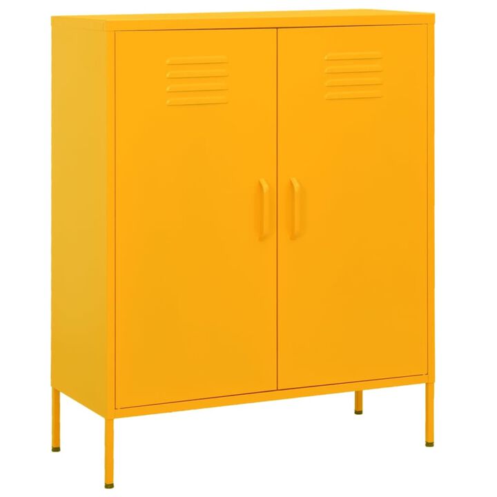 vidaXL Storage Cabinet 31.5"x13.8"x40" Steel