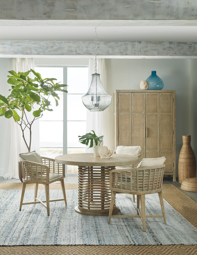 Surfrider 48" Rattan Round Dining Table