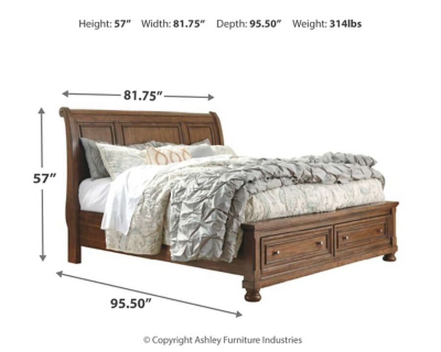 Flynnter King Sleigh Bed