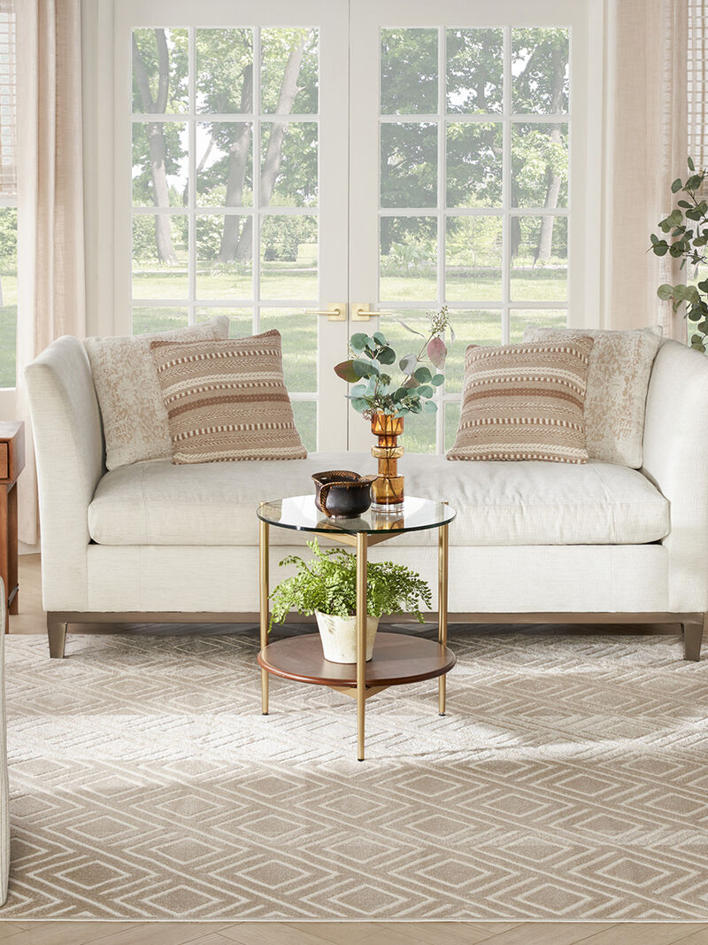 Care Free CAF03 Beige 9'2" x 12' Rug