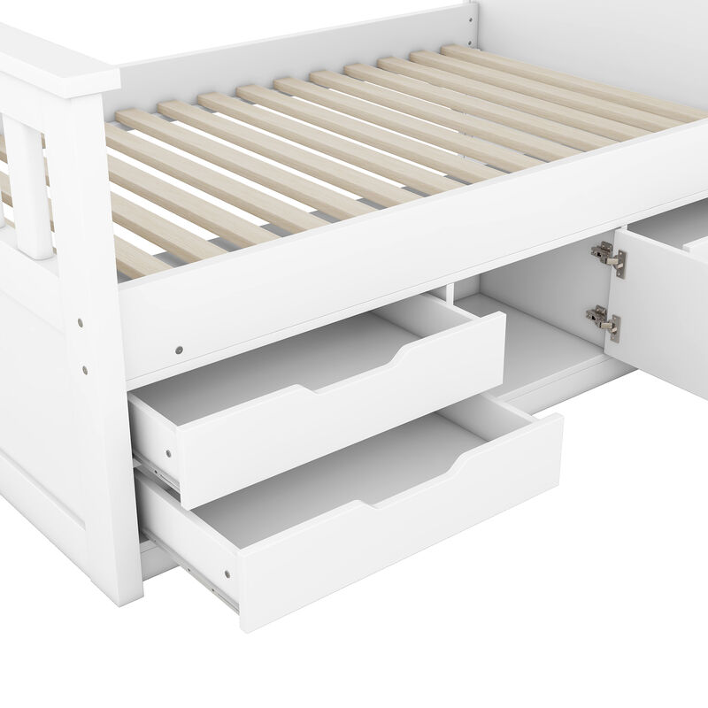 Merax Captain Platform Bed Frame with Storage