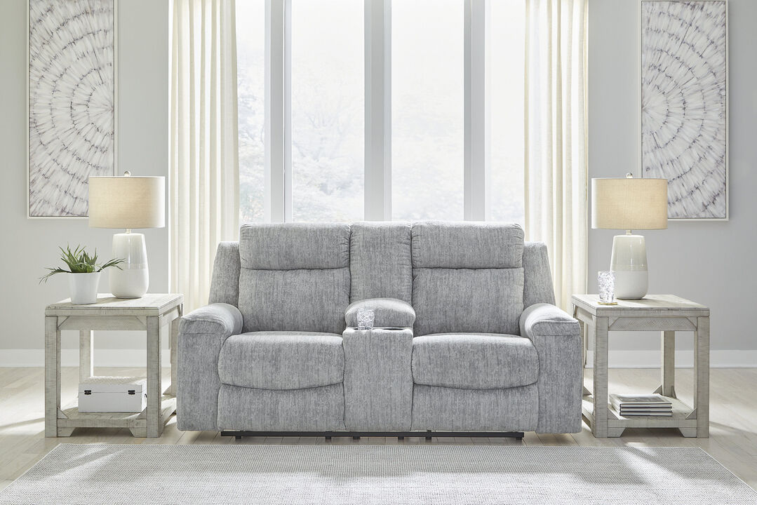 Buntington Reclining Loveseat W/Console