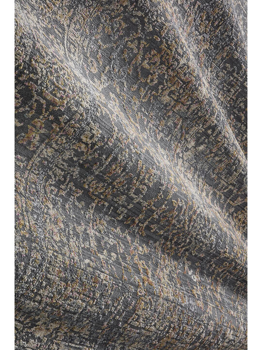 Indra INA05 Graphite/Sunset 18" x 18" Sample Rug