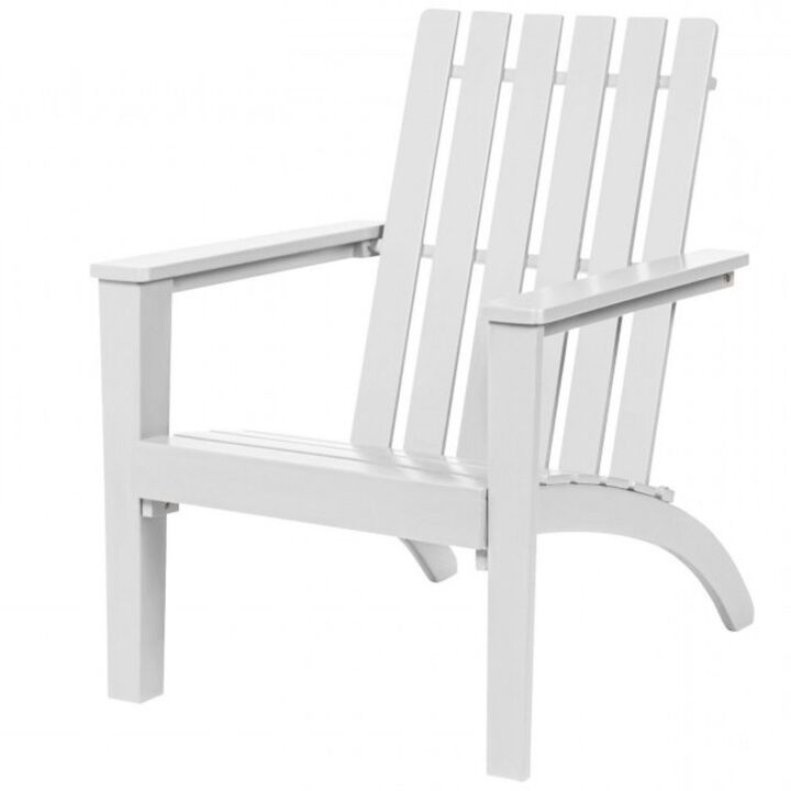Hivvago Indoor/Outdoor Acacia Wood Adirondack Lounge Armchair
