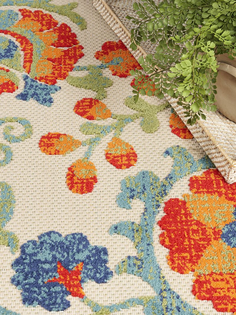 Aloha ALH17 Red/Multicolor 6' x 9' Rug