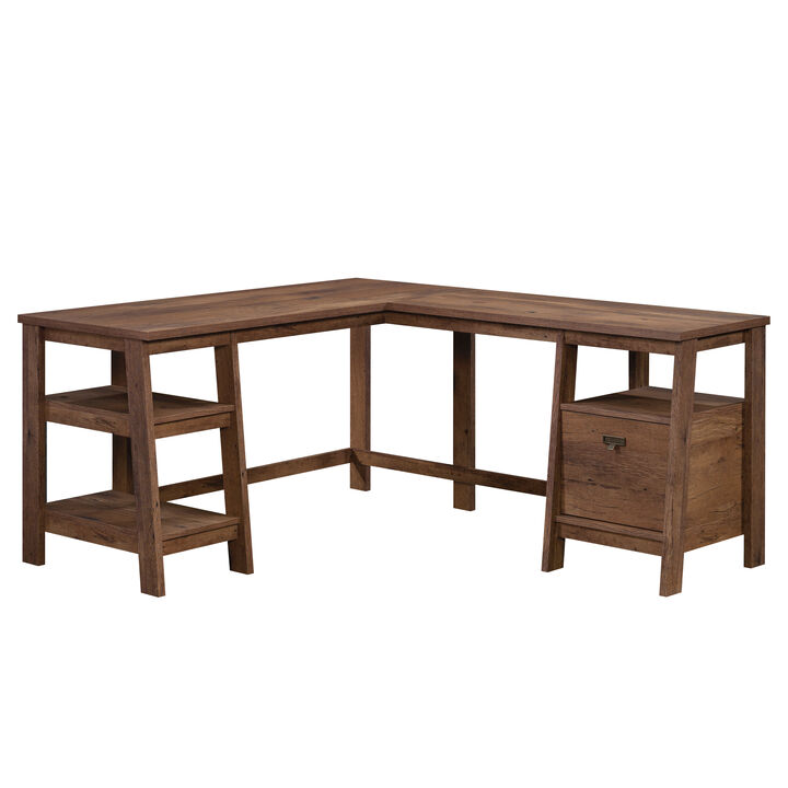 L-Shaped Trestle Desk