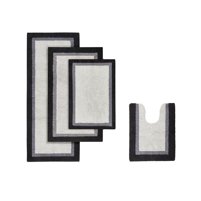 Belen Kox Amherst Cotton Bathroom Rug - Black, Belen Kox