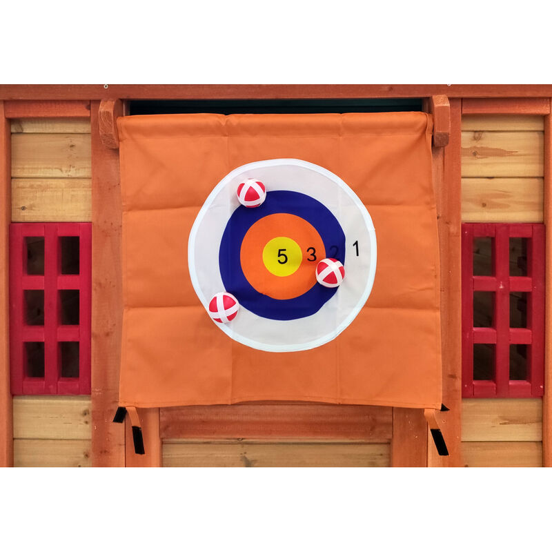Wooden 4-in-1 Eco-Friendly Kids Game House