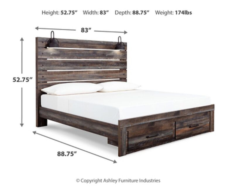 Drystan King Panel Bed