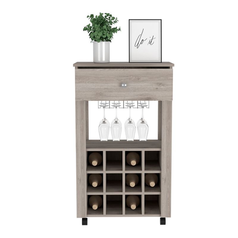Bar Cart Bayamon, Living Room, Light Gray