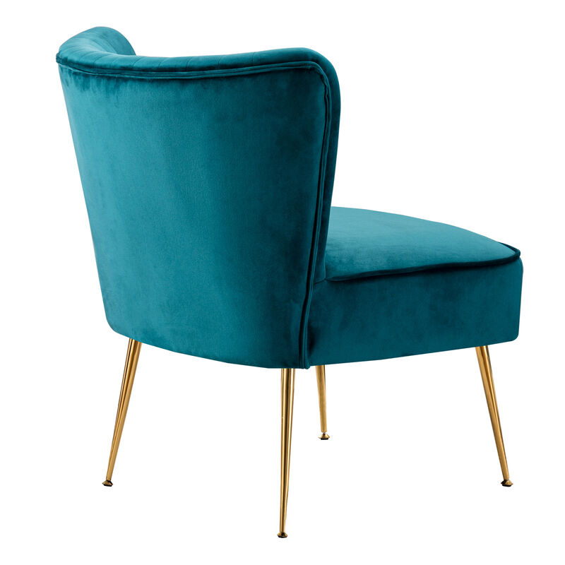 WestinTrends 25" Wide Tufted Velvet Accent Chair