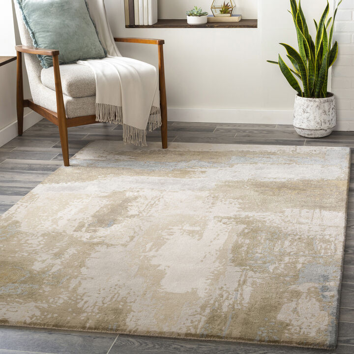 Kavita KVT-2300 6' Round Brown Rug