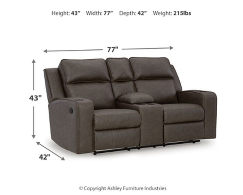 Lavenhorne Reclining Loveseat W/Console