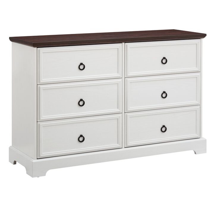 31.5 in. H Accent Cabinet with 6 Drawers