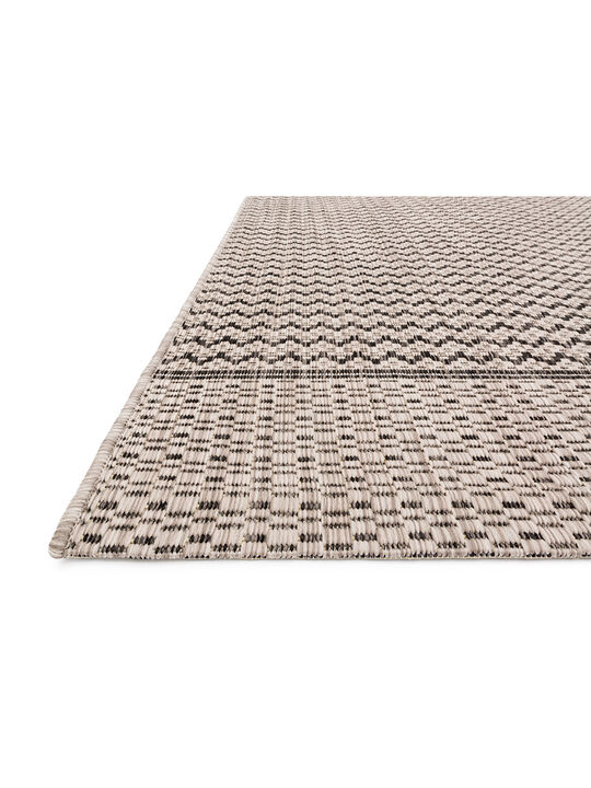 Isle IE03 Grey/Black 3'11" x 5'10" Rug