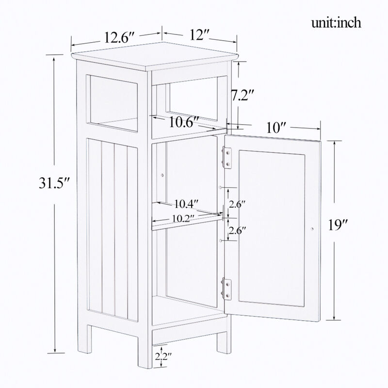 Bathroom Single Door Cabinet