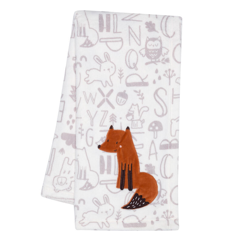 Bedtime Originals Plush Bear Stuffed Animal & Fox Baby Blanket Gift Set