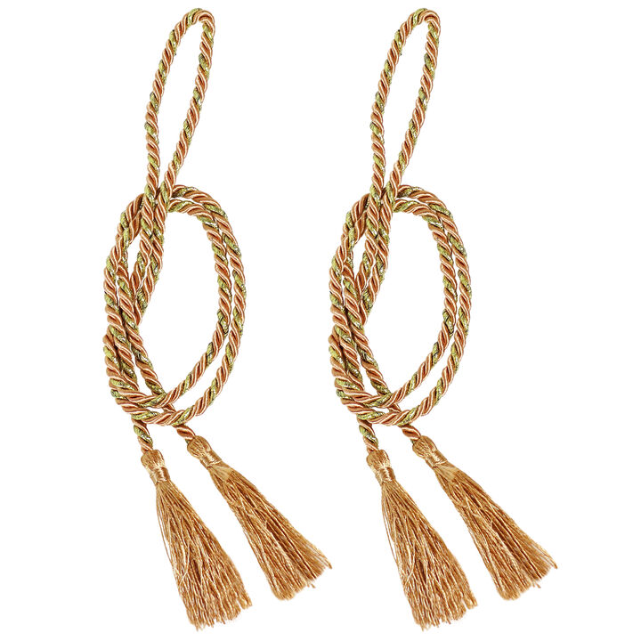 Sunnydaze Indoor/Outdoor Rope Curtain Tiebacks