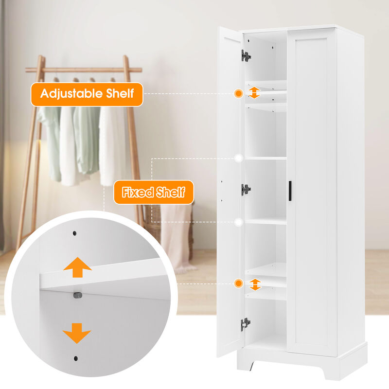 Merax Bathroom Storage Cabinet with 2 Doors