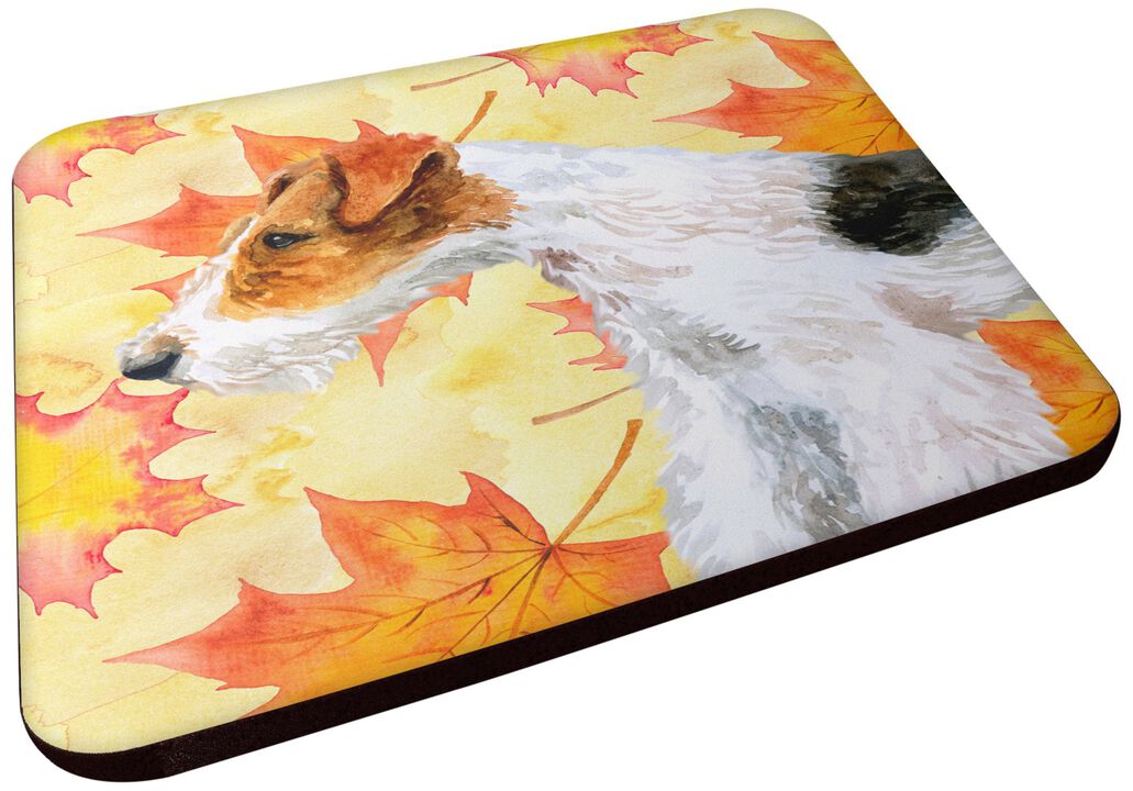 Caroline's Treasures Fox Terrier Fall Decorative coasters, Multicolor