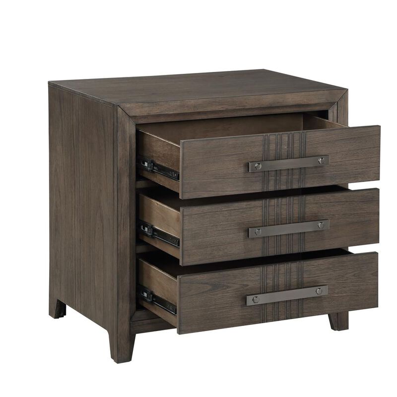 New Classic Furniture Landon Nightstand-Walnut