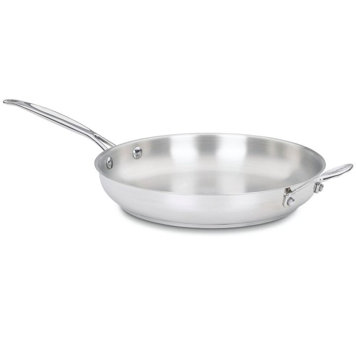 Hivvago 12 Inch Cool Touch Stainless Steel Skillet