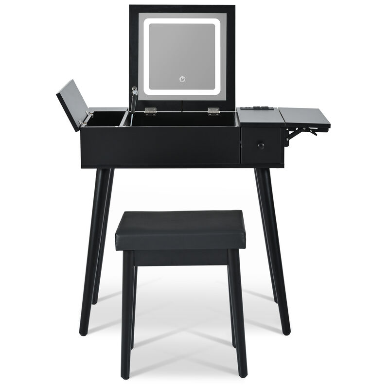 Merax Makeup Vanity Desk with Flip Top Mirror