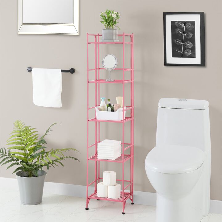 Convenience Concepts Xtra Storage 5 Tier Folding Metal Shelf