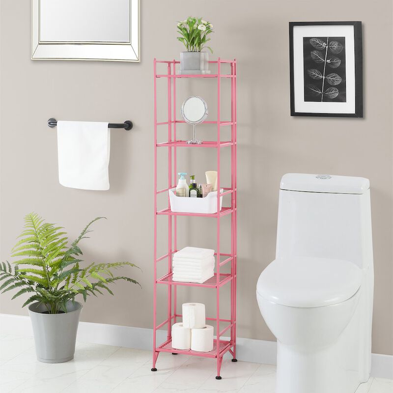 Convenience Concepts Xtra Storage 5 Tier Folding Metal Shelf