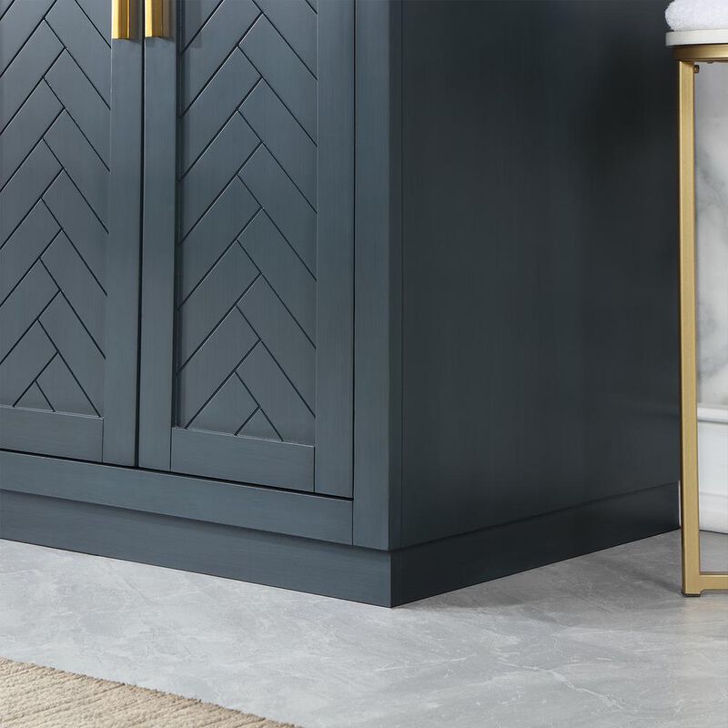 Altair 72 Double Bathroom Vanity Set in Classic Blue without Mirror