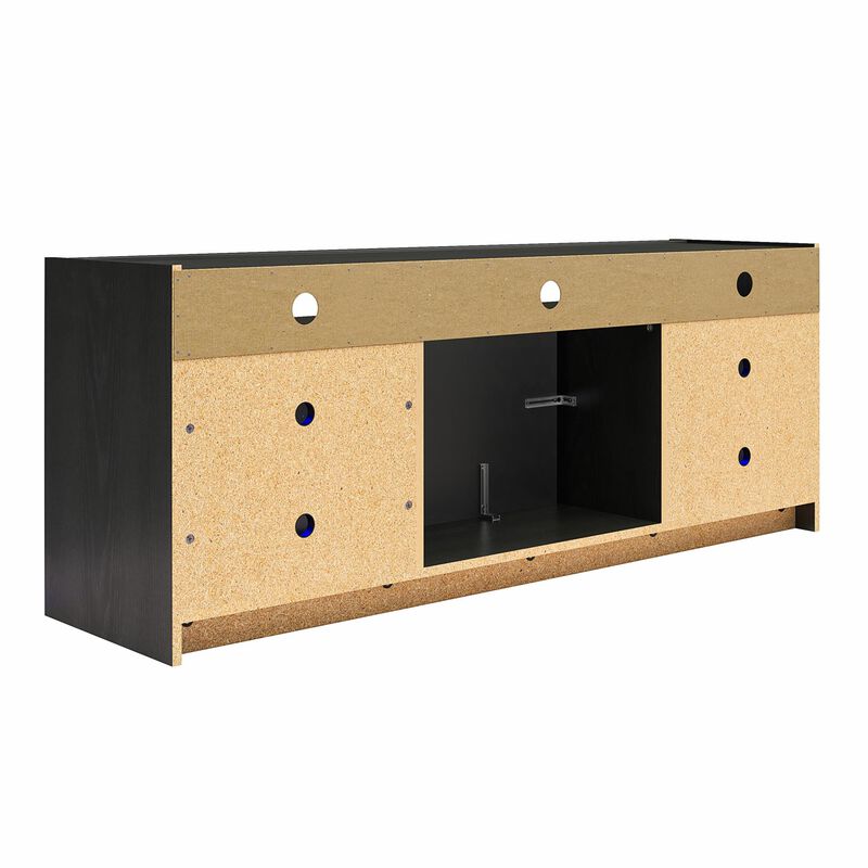 Ameriwood Home Terrene Fireplace Space Heater TV Stand for TVs up to 65"