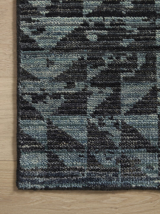 Daphne DAP05 Turquoise/Ink 18" x 18" Sample Rug