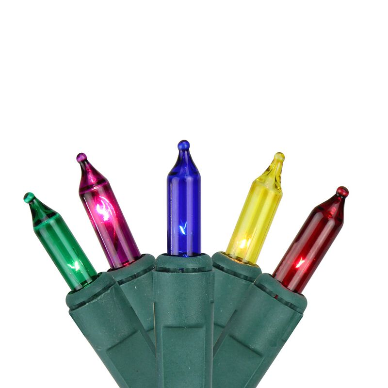 4' x 6' Multi-Color Mini Net Mesh Style Christmas Lights  Green Wire