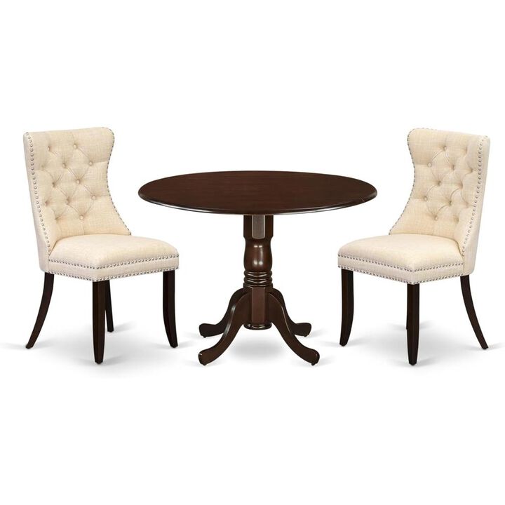 3 Piece Modern Dining Table Set