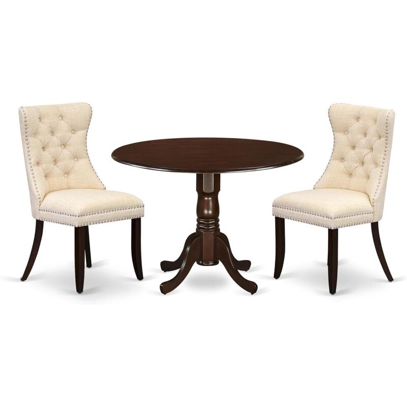3 Piece Modern Dining Table Set