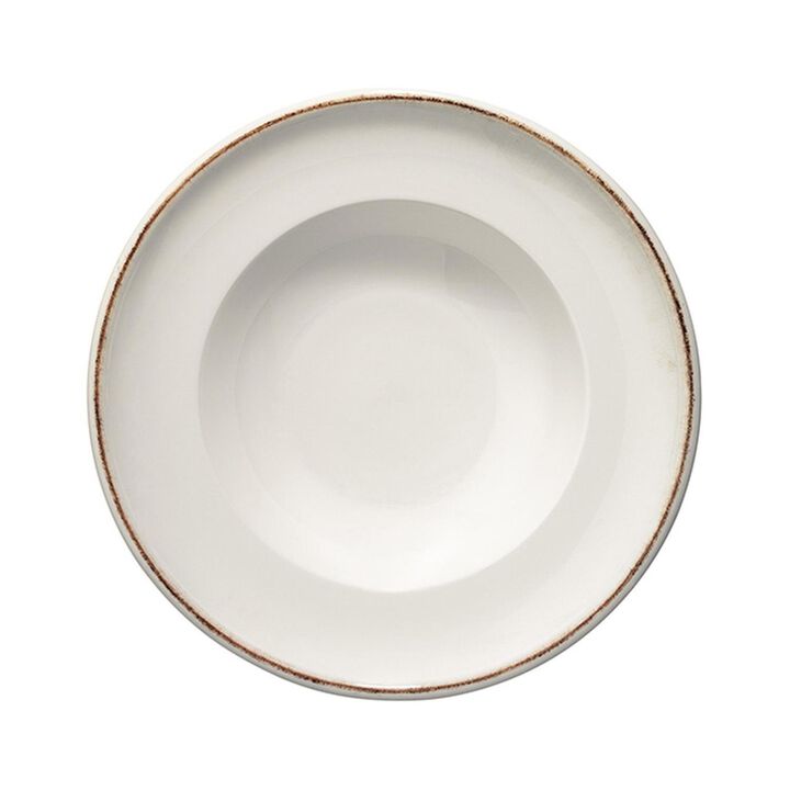 Retro dia.11.75" h:2.5" 19 oz. Round Decorated Porcelain Bowl (Set of 2)