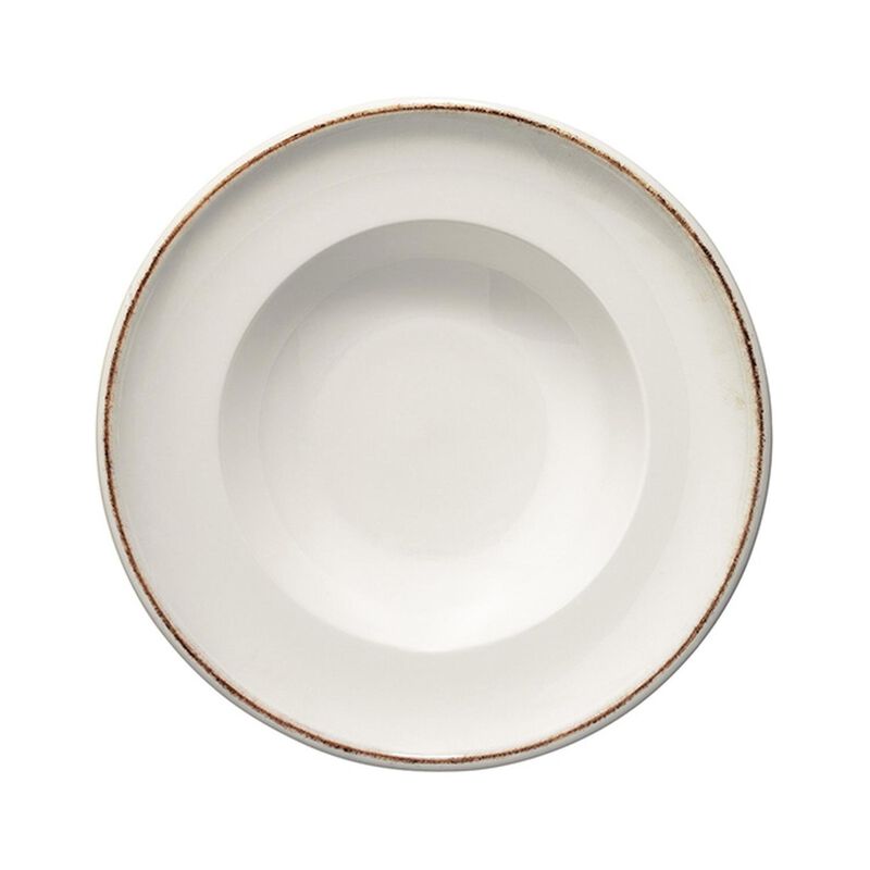 Retro dia.11.75" h:2.5" 19 oz. Round Decorated Porcelain Bowl (Set of 2)