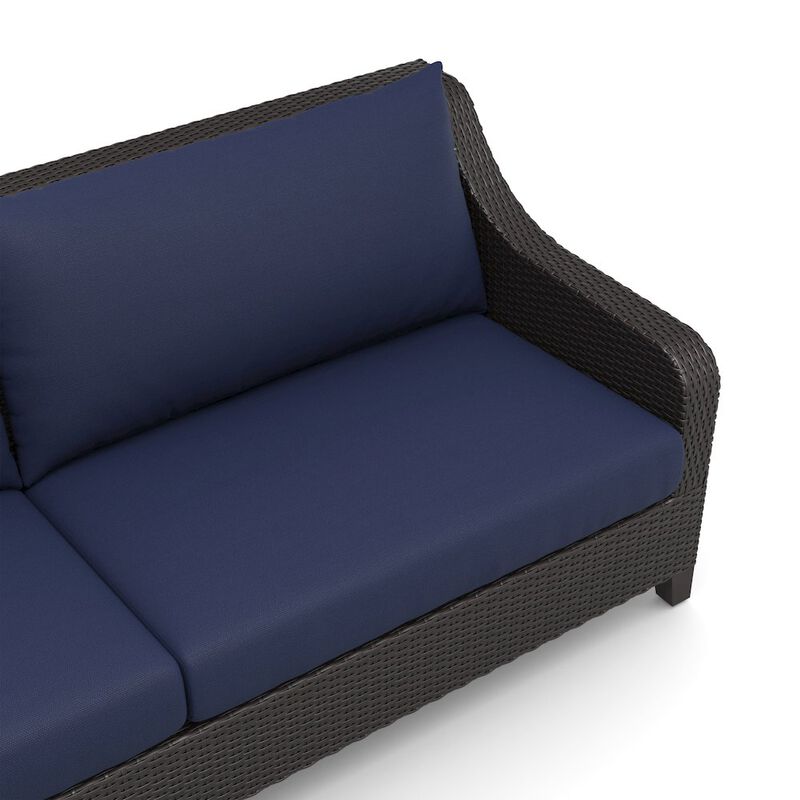 New Classic Furniture Skye 4 Pc Set-Sofa, 2 Chairs, Coffee Table-Blue