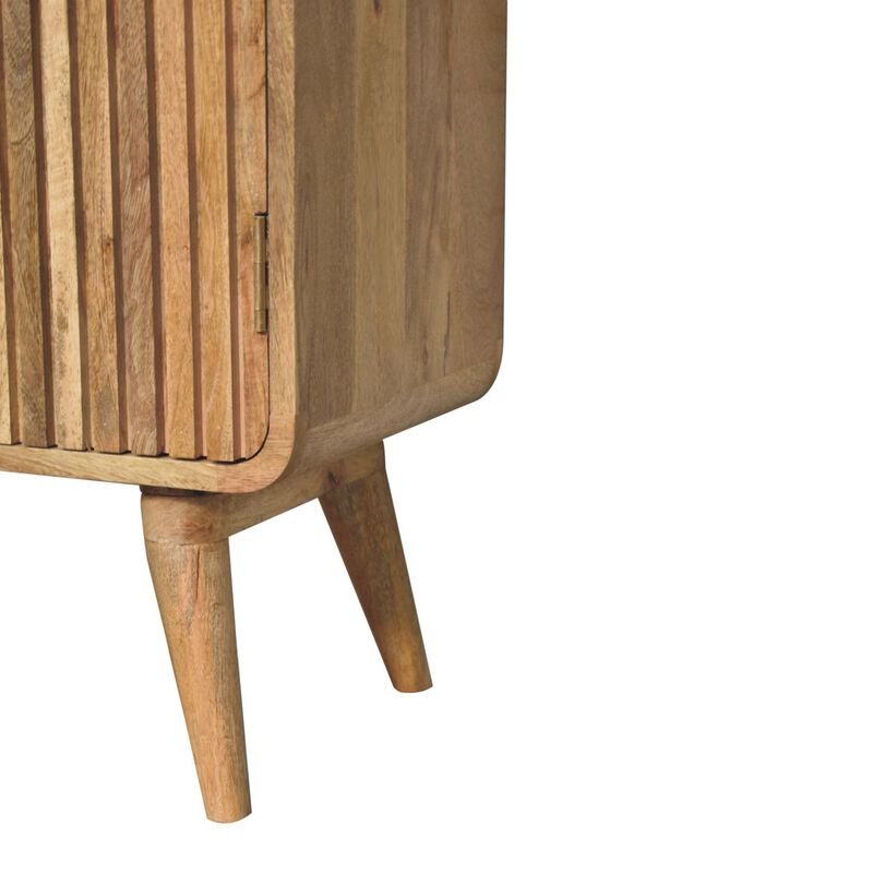 Artisan Furniture Solid Wood T-bar Ridged Cabinet