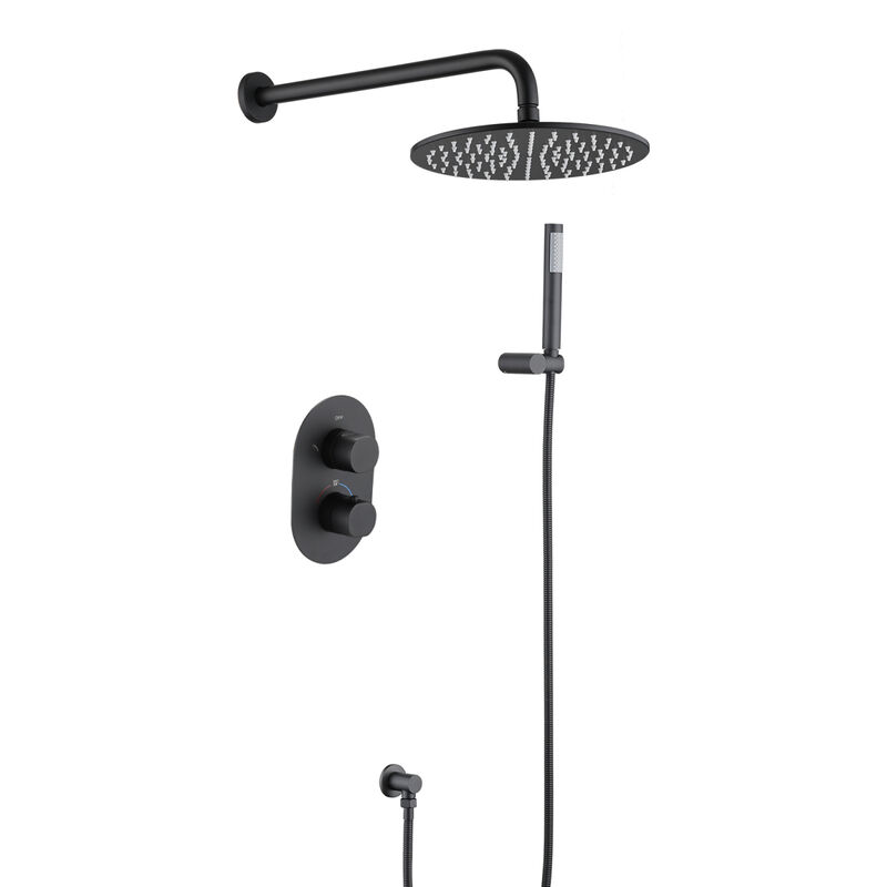 Thermostatic Complete Rainfall Shower System With Rough-In Valve