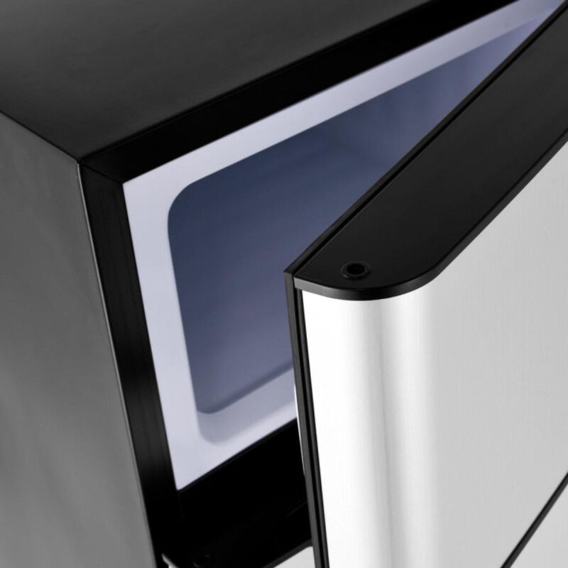 Costway 3.2 cu ft Compact Stainless Steel Refrigerator