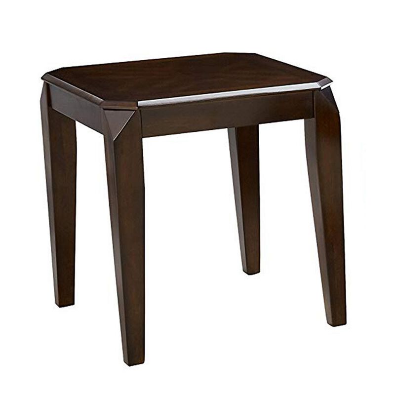 Docila 3Pc Pack Coffee/End Table Set, Walnut-Benzara