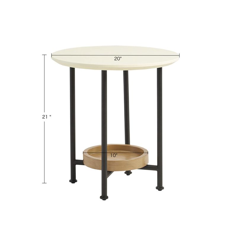 Gracie Mills Brisa Modern Oval End Table