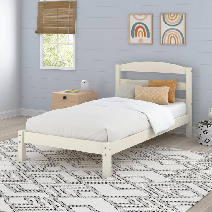 DHP Braylon Twin Bed, White